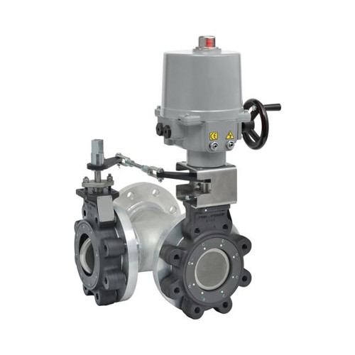 VR3S6HPSH/M - Butterfly Valve: 3-way: Resilient Seat: 16in: Floating/2-position SPDT: Fail In Place: NEMA 4X: Master-Drone Valve