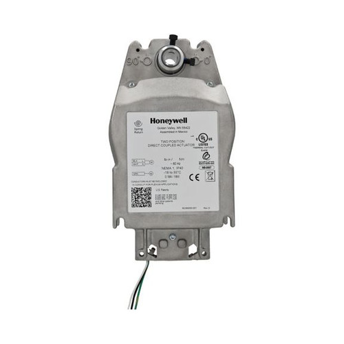 MS4109F1010/U - Fire and Smoke Actuator: Spring Return: 80 lb-in: 120 Vac: 2-position (SPST)