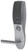 Aperio Cylindrical Lock Less Cylinder ANSI Strike iClass with Keypad L Lever Satin Chrome - - Right Hand