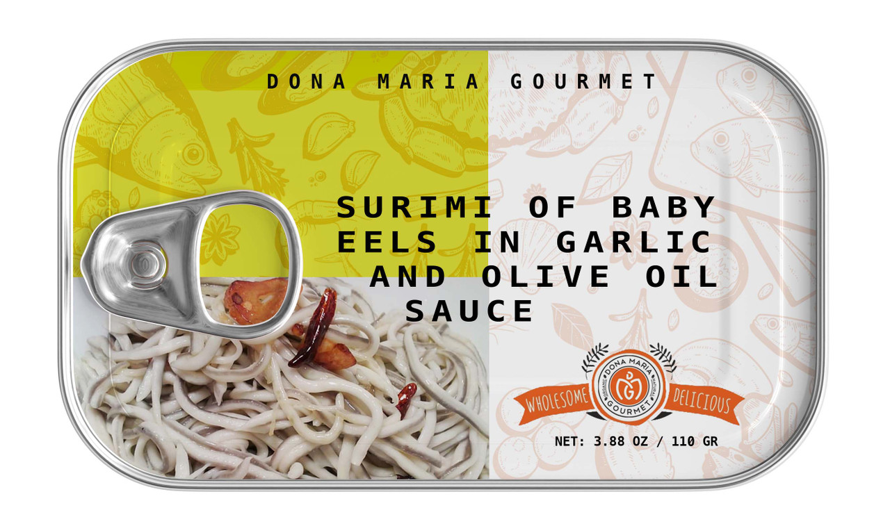 Surimi of Baby Eels in Garlic and Olive Oil Sauce Gluten Free ( 2