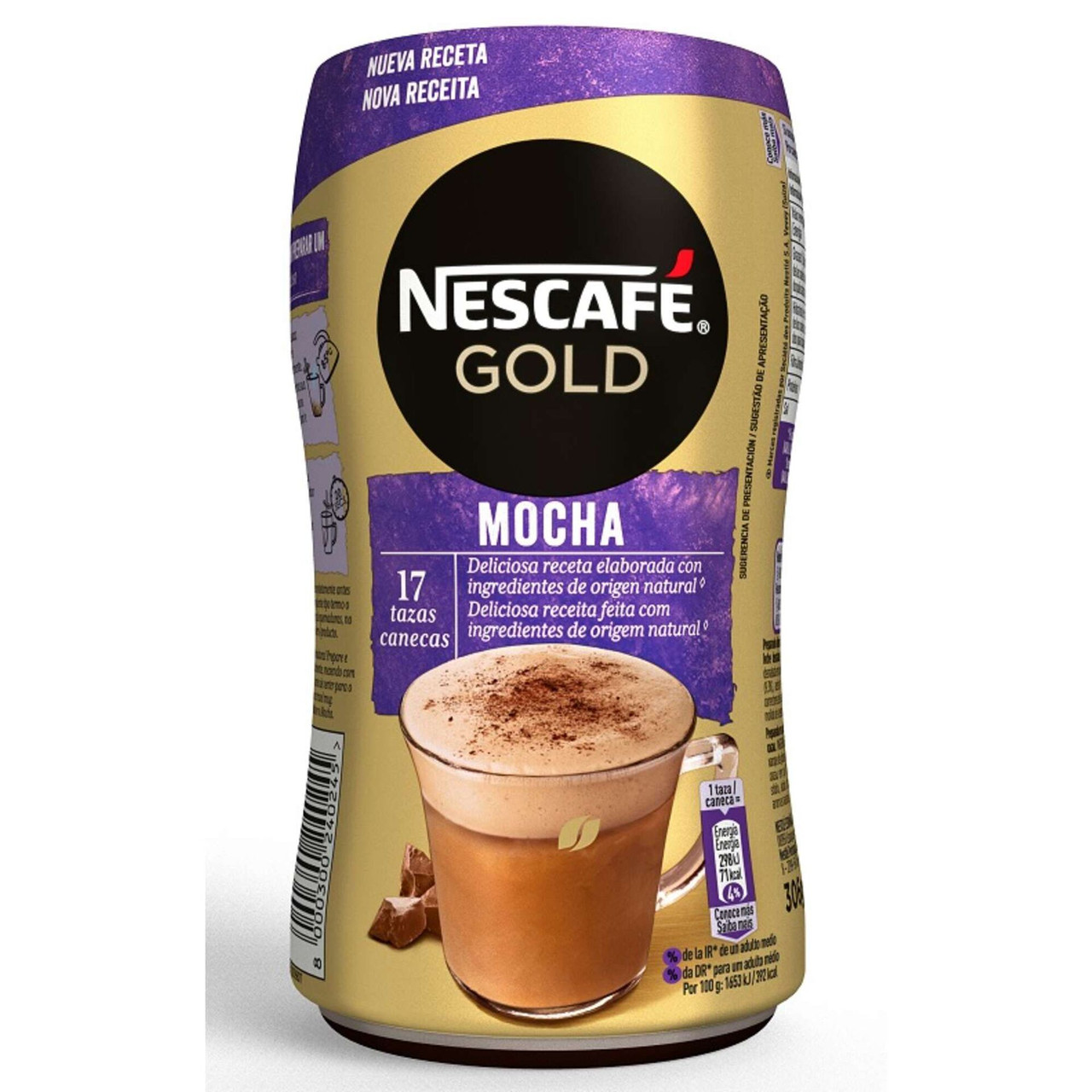 Nescafe Gold Iced Cappuccino Original Instant Coffee, New Recipe, 7 Cups