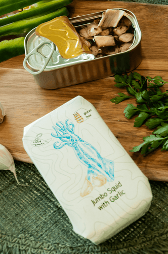 Jumbo Squid with Garlic ( 2 packs )