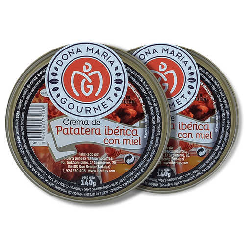 Cream of Iberian Patate with Miel - Pack of 2 (4.9 oz each) - Gourmet Flavor, Ideal for Desserts, Pastries, and Special Culinary Creations