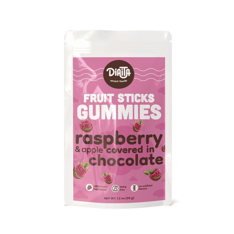 Raspberry Gummies Covered in Chocolate - 3 Pack