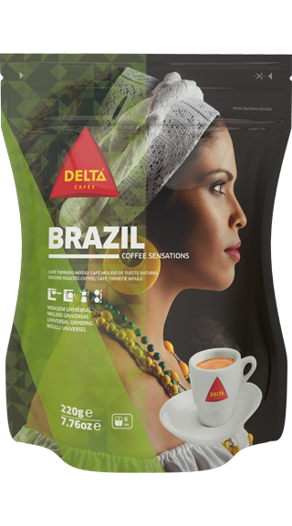 Coffee Delta BRASIL Universal Ground (7.76 oz) - Dona Maria Gourmet