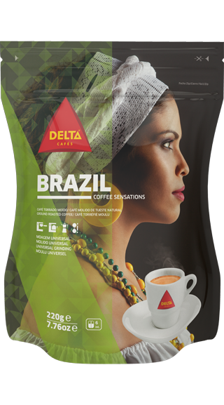 Coffee Delta BRASIL Universal Ground (7.76 oz) - Dona Maria Gourmet