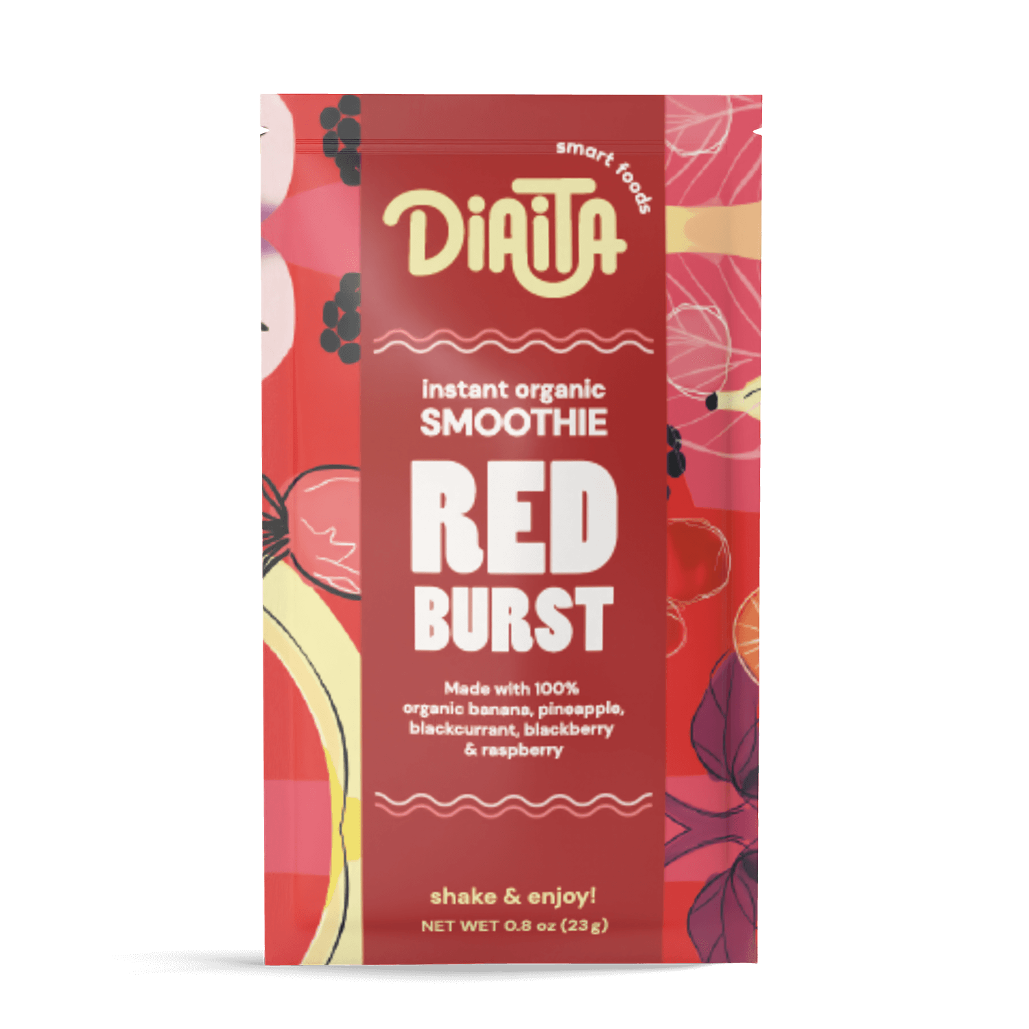 Instant Organic Smoothie - Red Burst (12 Pack) - Dona Maria Gourmet