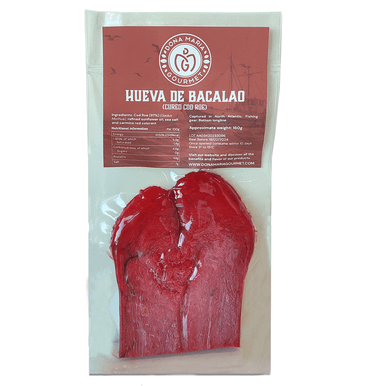 Cure Cod Roe Hueva de Bacalao - Cured Cod Roe - 5.64oz (160g)