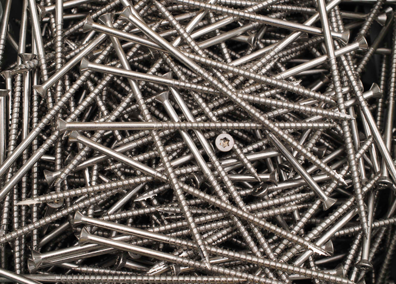 350ct Lexar Industrial #8 X 2" Torx T20 Flat Head Deck Screws – Type 17, 305 Stainless
