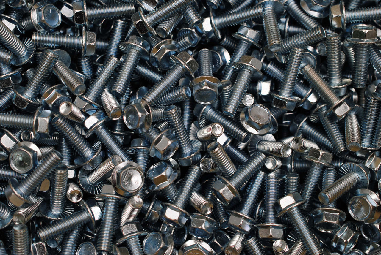 150 Pcs 5/16-18 X 1" Serrated Flange Hex Bolts - Grade 5 Zinc Plated Steel