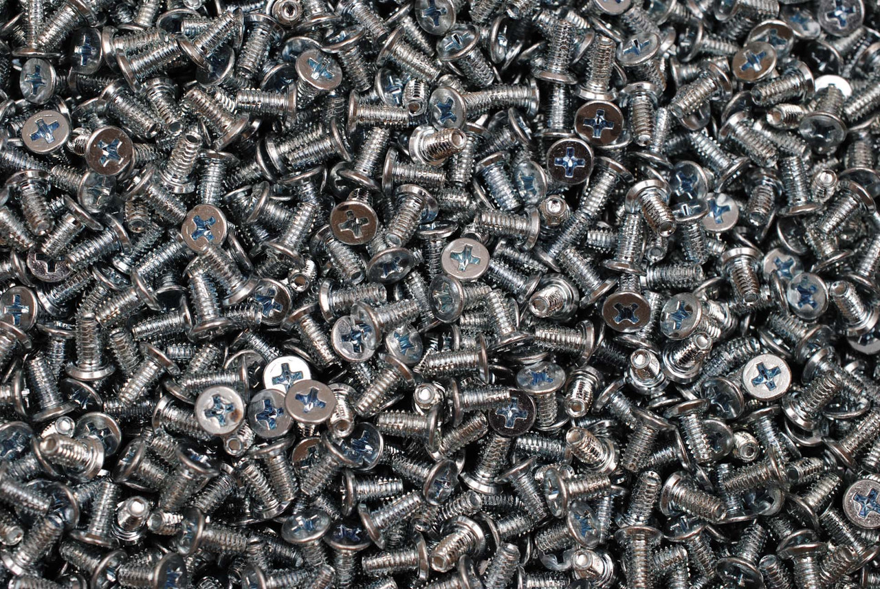 500) Combo Drive 8-32 x 2 Slotted Phillips Round Head Machine Screws #8 Zinc