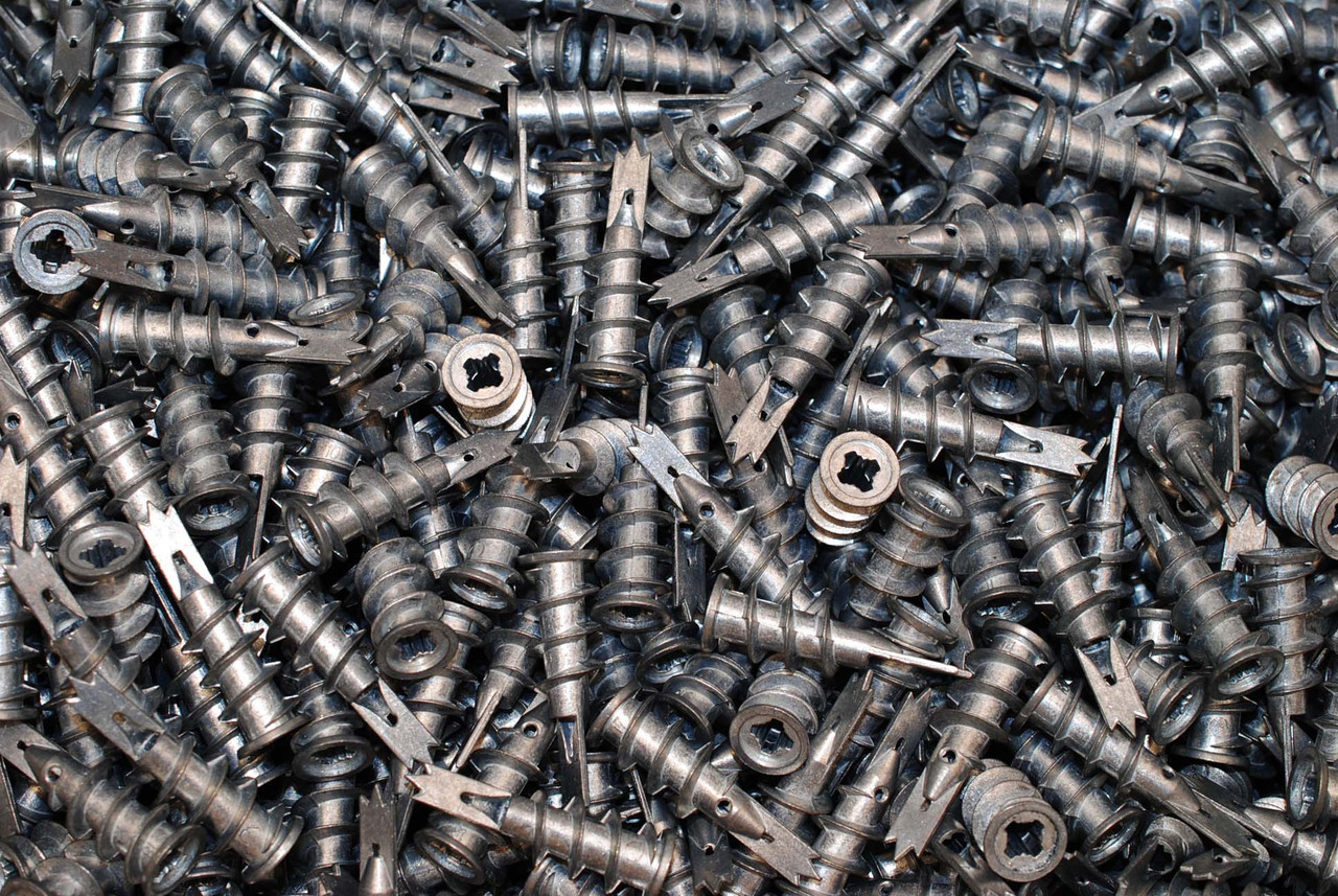 1000) Zip-It 1/2 x 1-5/8 All Metal Hollow Wall Drywall EZ Anchor