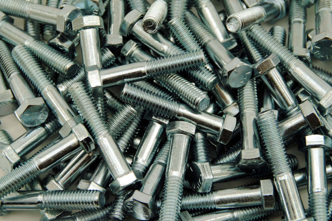 100) Grade Hex Head Bolts 3/8-16 x Cap Screw Zinc Lexar Industrial