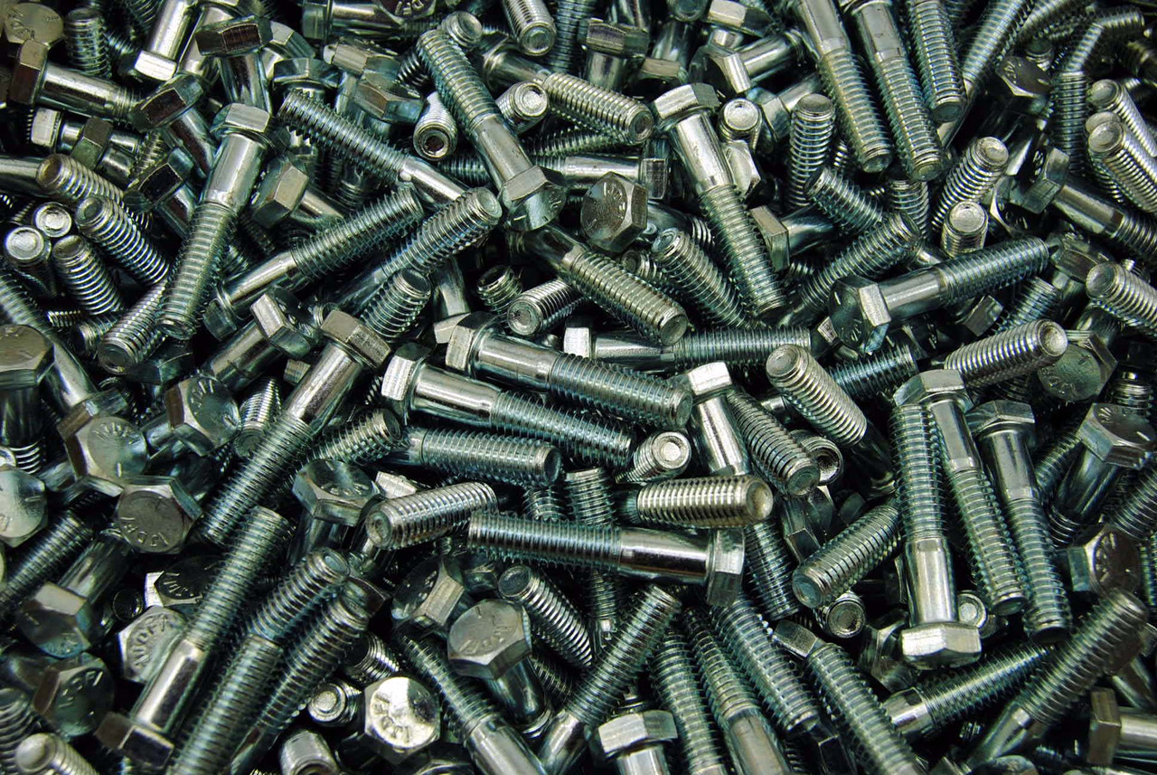 100) Hex Head 3/8-16 x 1-3/4" Grade Bolts Zinc Plated Cap Screws Lexar  Industrial