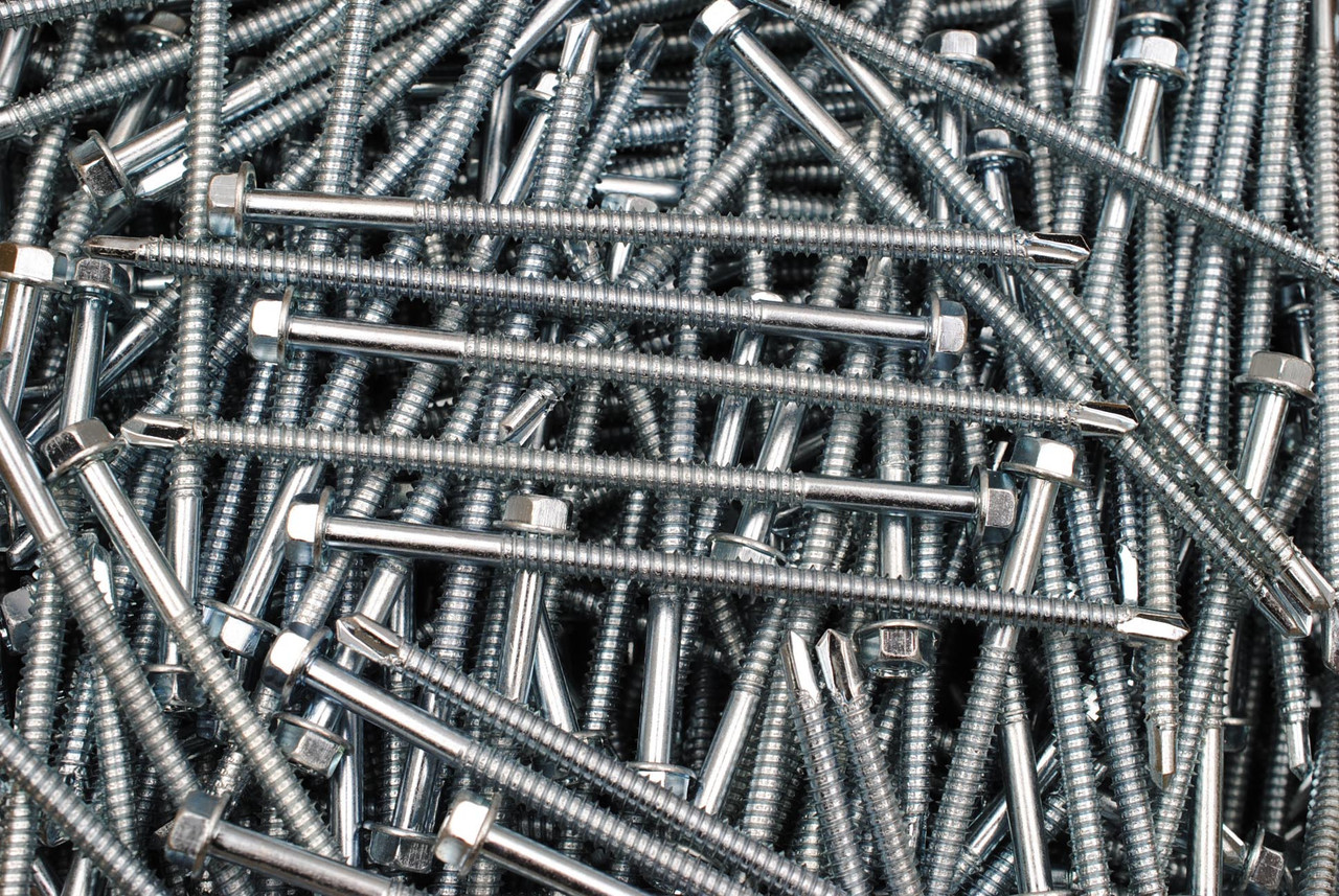 100) Hex Washer Head 1/4 x 5 Self-Drilling Tek Screw IHW SDS #14 100) Hex Washer Head 1/4 x 5 Self-Drilling Tek Screw IHW SDS #14