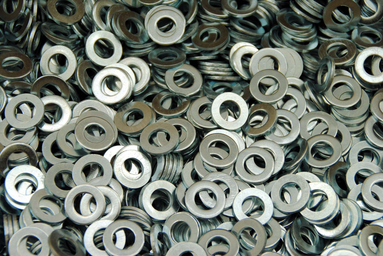 1000) Metric M10 Flat Washers - Zinc Plated 10mm - Lexar Industrial