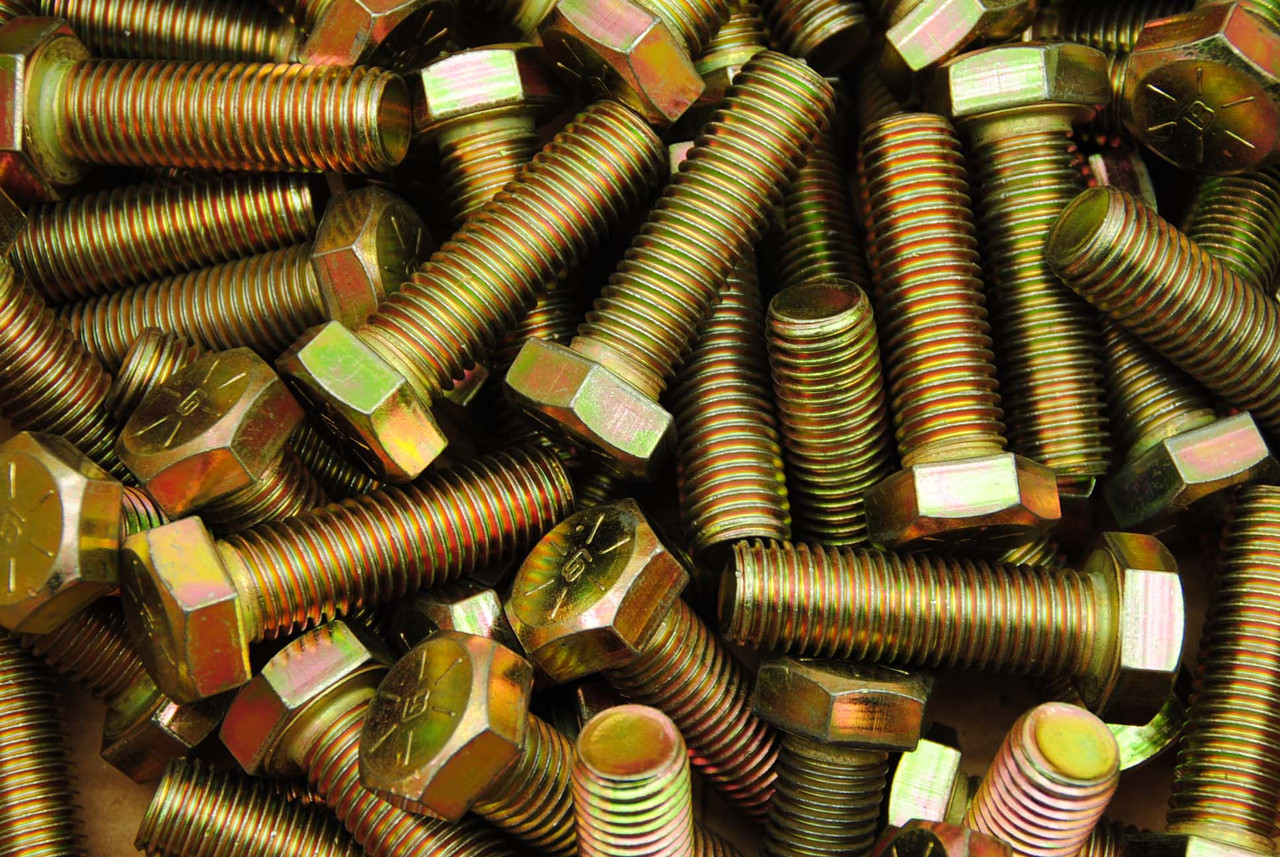 1/2"-13 (25 Pack) Grade 2 Hex Nuts, Coarse Thread, Zinc, Industrial