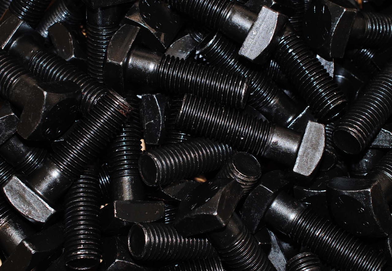 100 Square Head Bolts 5/16-18 X 2 - Grade A307 Unplated 1/2