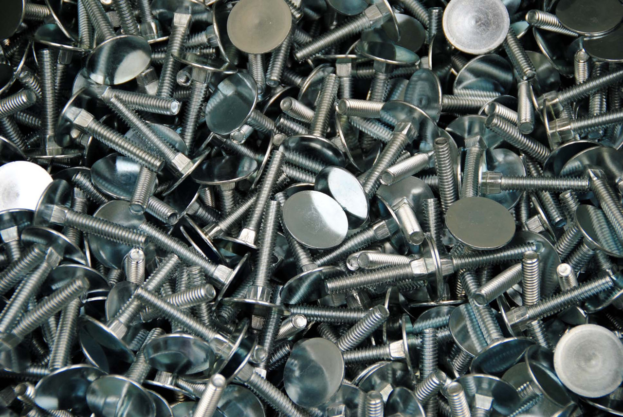 (150) Flat Elevator Bolt 1/420 x 11/2 Flush Mount Zinc Plated Lexar