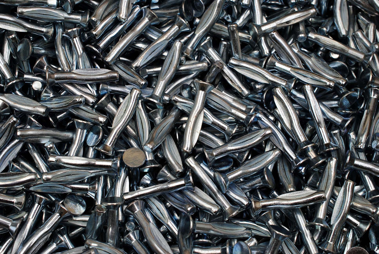 100-Pack 1/4" X 2-1/2" Split Drive Anchors – Zinc Plated Concrete Anchors, Hammer-In Style