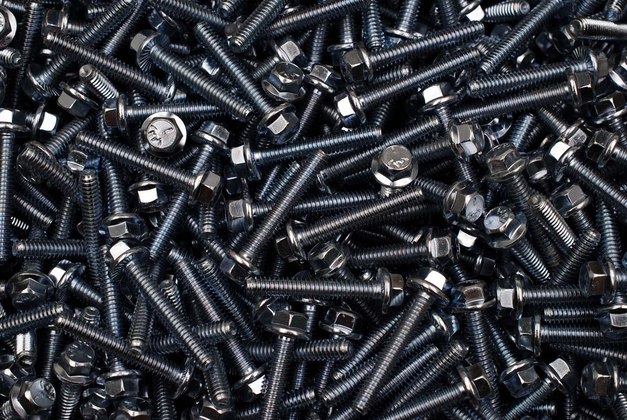 200) Grade Hex Head 1/4-20 x 1-1/2 Serrated Flange Bolts Cap Screws Zinc  Lexar Industrial