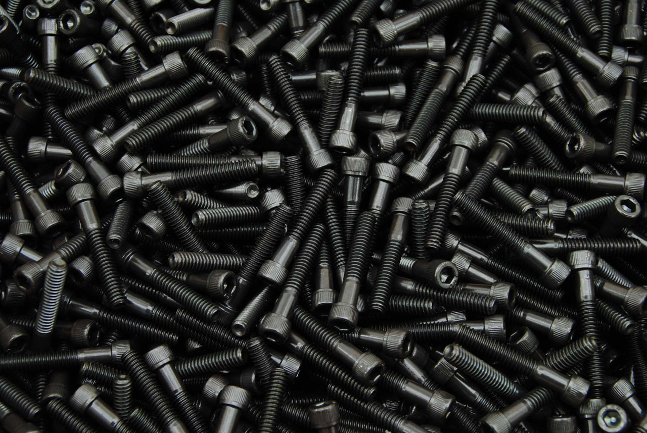 20枚 N 200) Socket Head 1/4-20 x 1-1/2 Cap Screw Allen Bolt Black - Lexar