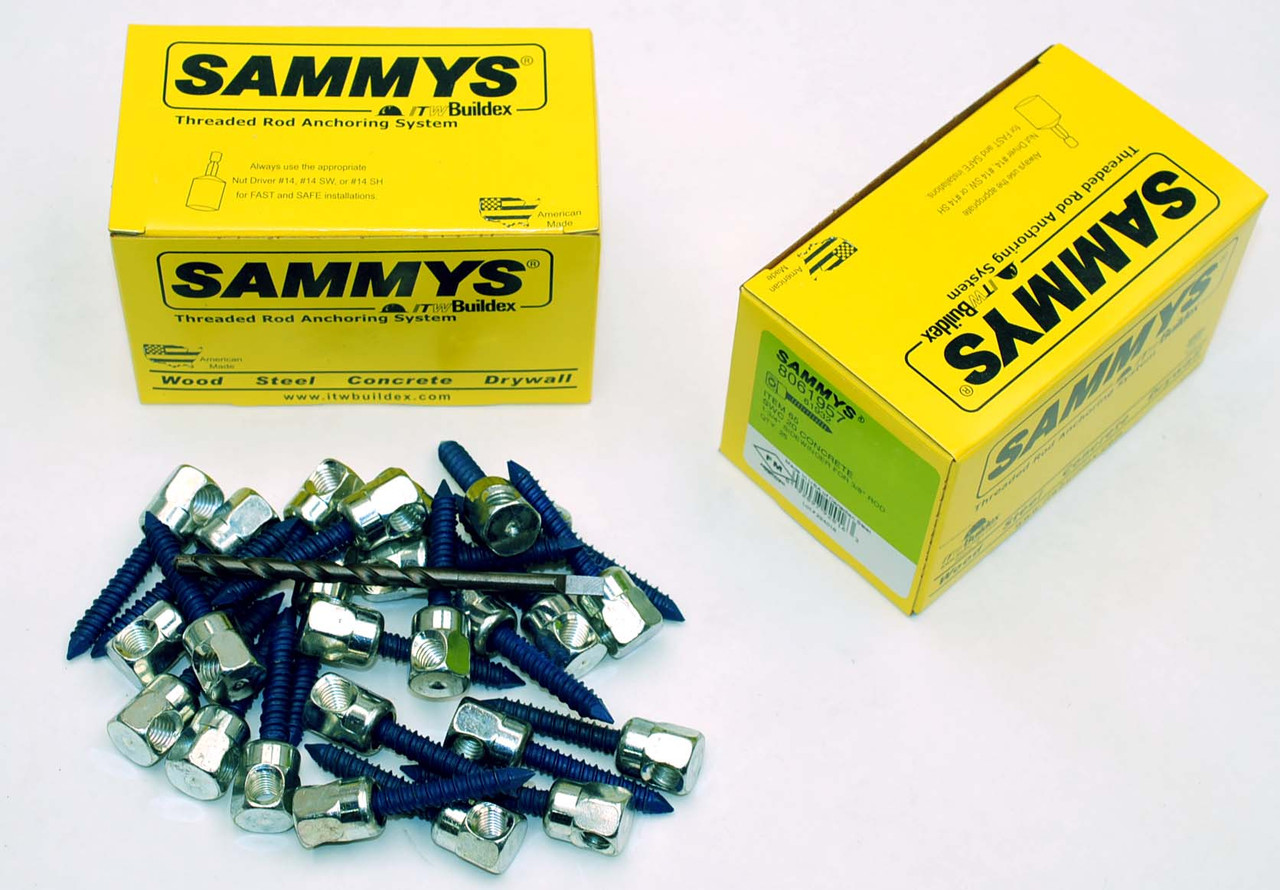 25) Sammys Sidewinder 3/8-16 x 1-3/4 Threaded Rod Hanger for