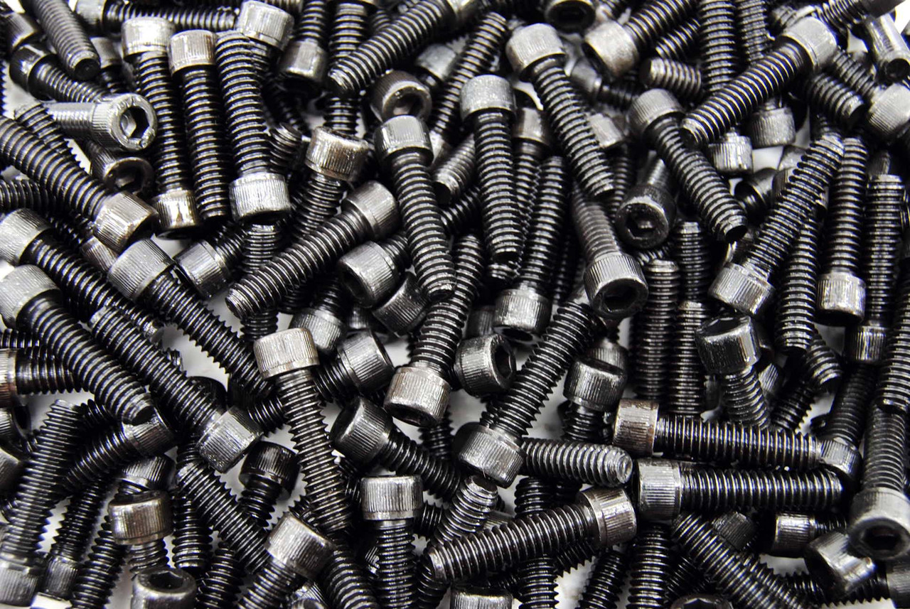 1/4-20 x 1/2 Button Head Socket Cap Screws Black Oxide Alloy Steel Qty 50