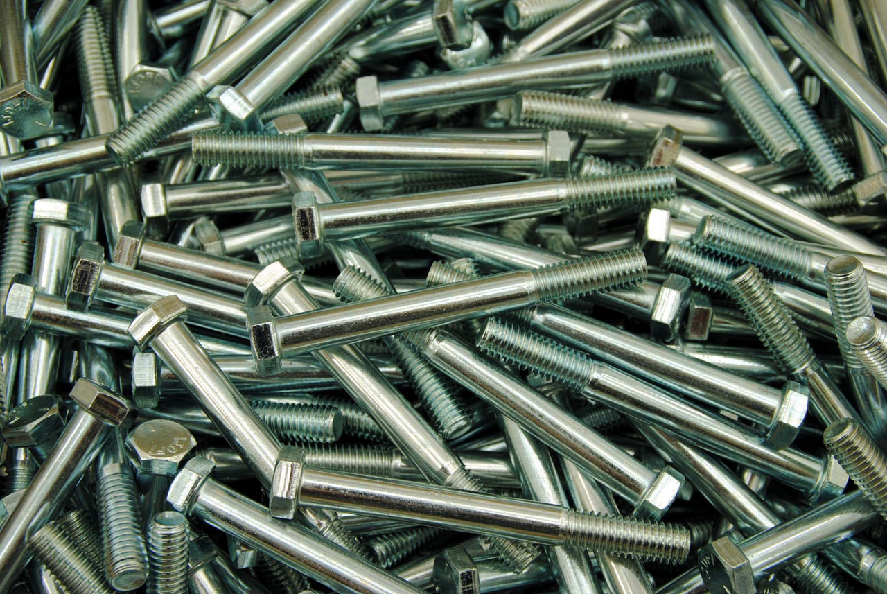 55) Hex Head 3/8-16 x 3-1/2 Grade Bolts Zinc Plated Cap Screws Lexar  Industrial