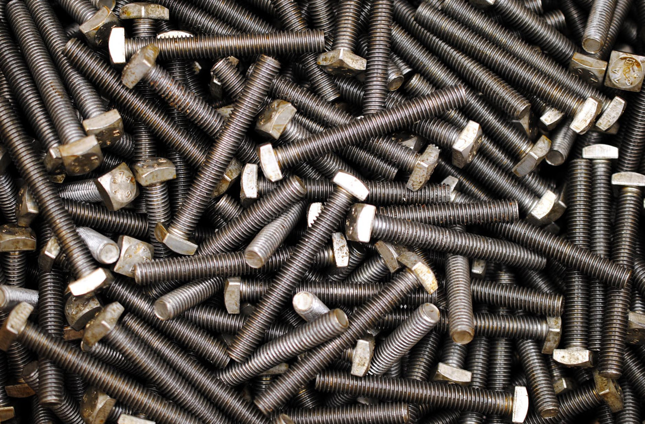 (60) Square Head 3/816 x 3 Full Thread Tap Bolts A307 Unplated Plain