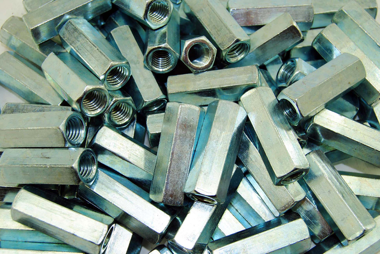 paru【YXインク】12.13.15.16.18.20 70) Hex Coupling Nuts 7/16-14 x 5/8 x 1-3/4 Threaded Rod Connector