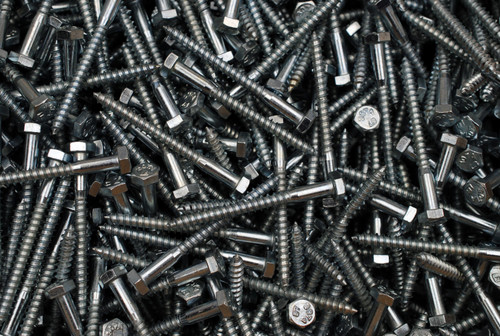 (150) Hex Head 1/4 x 2-3/4 Lag Bolts Zinc Plated Wood Screws 1/4"