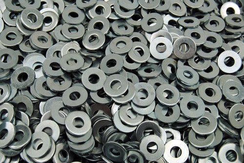 (1200) 1/4" USS Flat Washers - Zinc Plated