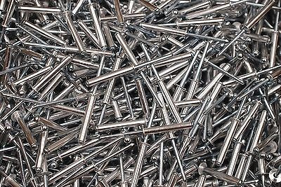 (150) 3/16 x 1 Aluminum / Steel Blind Pop Rivet ADS616 616ASD 616 Dome Head