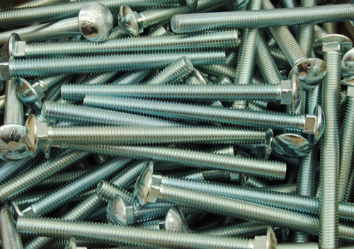 75-Pack 1/4-20 X 6" Carriage Head Bolts – Zinc Plated, Grade A307 Steel By Lexar Industrial