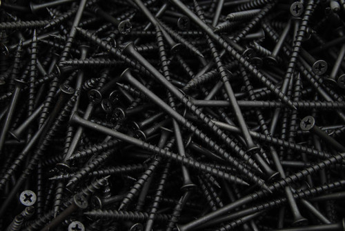 (200) Phillips Bugle Head 10 x 5 Coarse Drywall Wood Screw - Plain Black