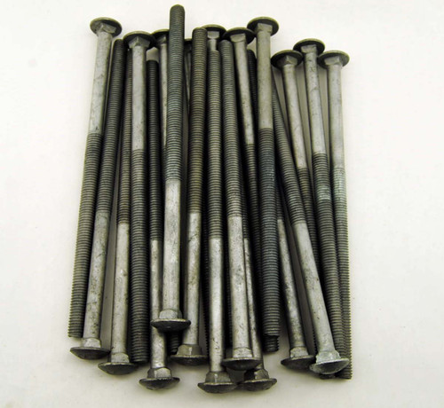 (25) Carriage Head Bolts 1/2-13 x 10" Hot Dip Galvanized A307