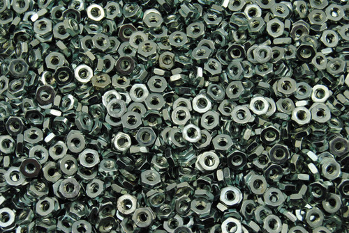 (2500) #10 Hex Machine Screw Nuts 10-24 Zinc Plated