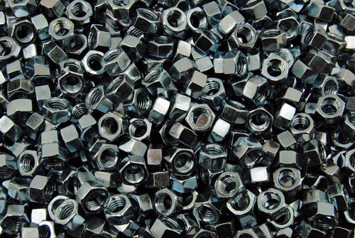 (3,000) 3/8-16 Grade 5 Hex Finish Nuts - Zinc Plated - Coarse BULK