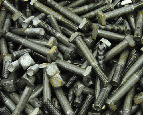 (30) Square Head 1/2-13 x 3-1/2" Bolts Unplated A307 3/4" Sq