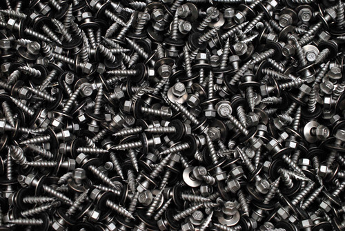 (400) Hex Washer 10 x 1 Neoprene Sealing Screw Type 17 For Wood Coated + SS