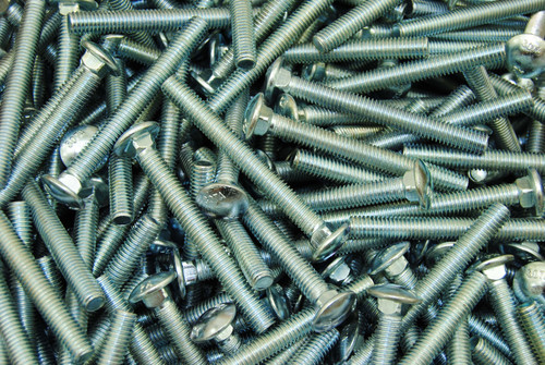 (50) Carriage Head Bolt 3/8-16 x 3-1/2" Zinc Plated 307A