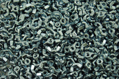(500) Forged Wing Nuts 6-32 Zinc Plated #6 Machine Thread