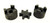 3/4" to 7/8" L075 Flexible 3-Piece L-Jaw Coupling Coupler Set NBR Rubber Spider