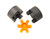 Premium 7/8 to 1-1/8 L095 Flexible 3-Piece L-Jaw Urethane Coupling Coupler Set