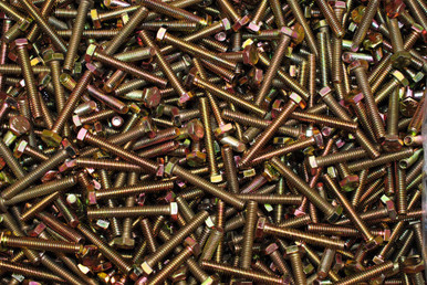 100) Full Thread Grade 8 Hex Head Tap Bolts 3/8-16 x 1-3/4 Coarse