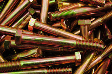 10) 5/8x18 Grade 8 Finish Hex Nuts Yellow Zinc Plated Hardened Steel 5