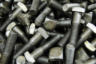 8 pcs) Square Head 5/8-11 x 8 Bolts Unplated A307 15/16 Sq