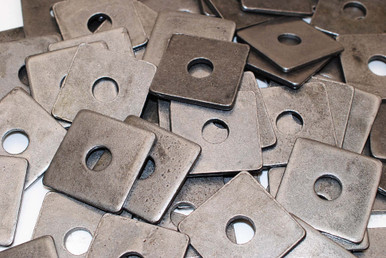 30x30mm(LXW) 3mm Mild Steel Square Plate Washer, Inner Diameter: 11 mm