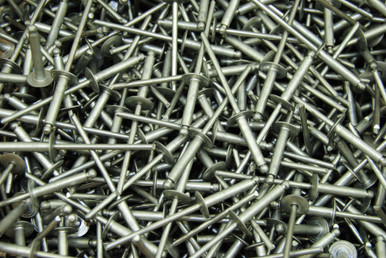 400) Large Flange 1/8 x 1/2 Aluminum Blind Pop Rivet AD48ABSLF